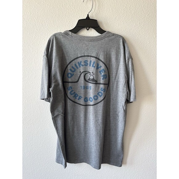 Quicksilver Surf Goods Graphic Men’s Gray Short Sleeve T-Shirt Size XL - Picture 4 of 4